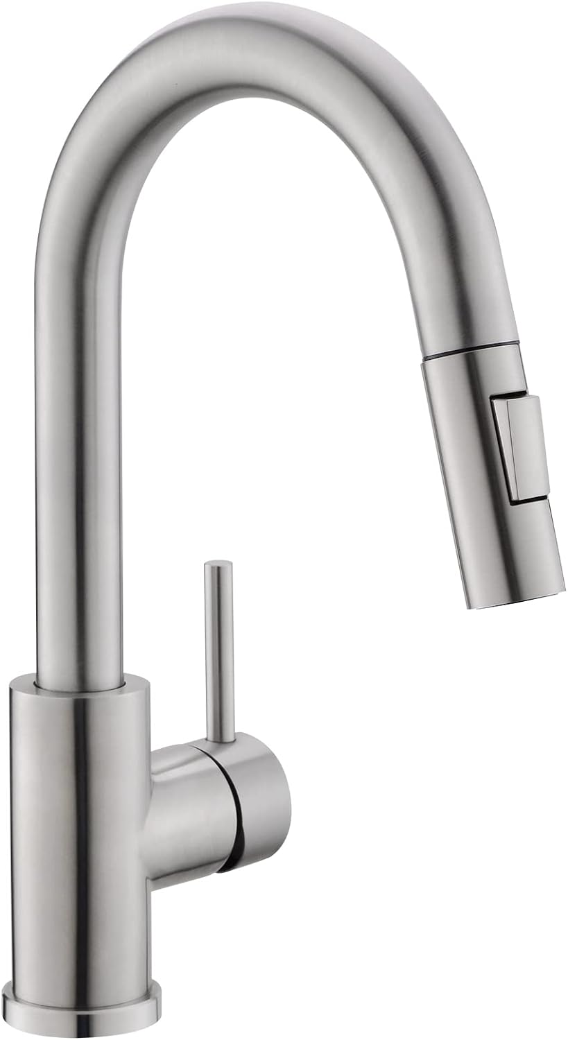 Modern Bar Sink Faucet with Pull Out Sprayer for Kitchen Use
