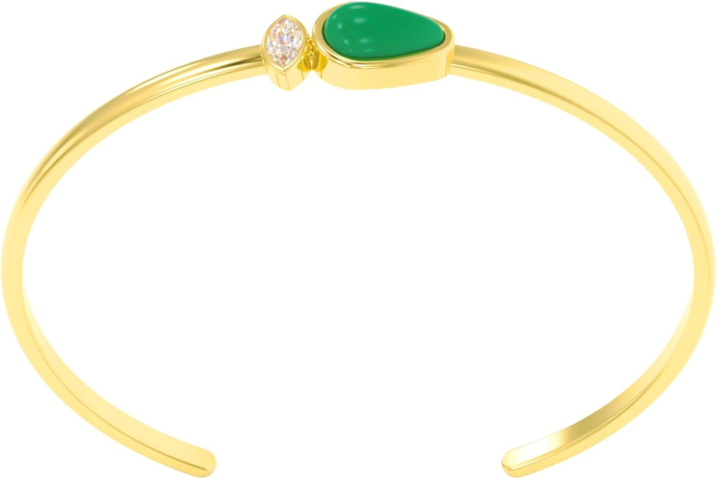 Dainty Minimalist 925 Sterling Silver Gemstone Bracelet for Women