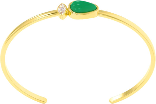 Dainty Minimalist 925 Sterling Silver Gemstone Bracelet for Women