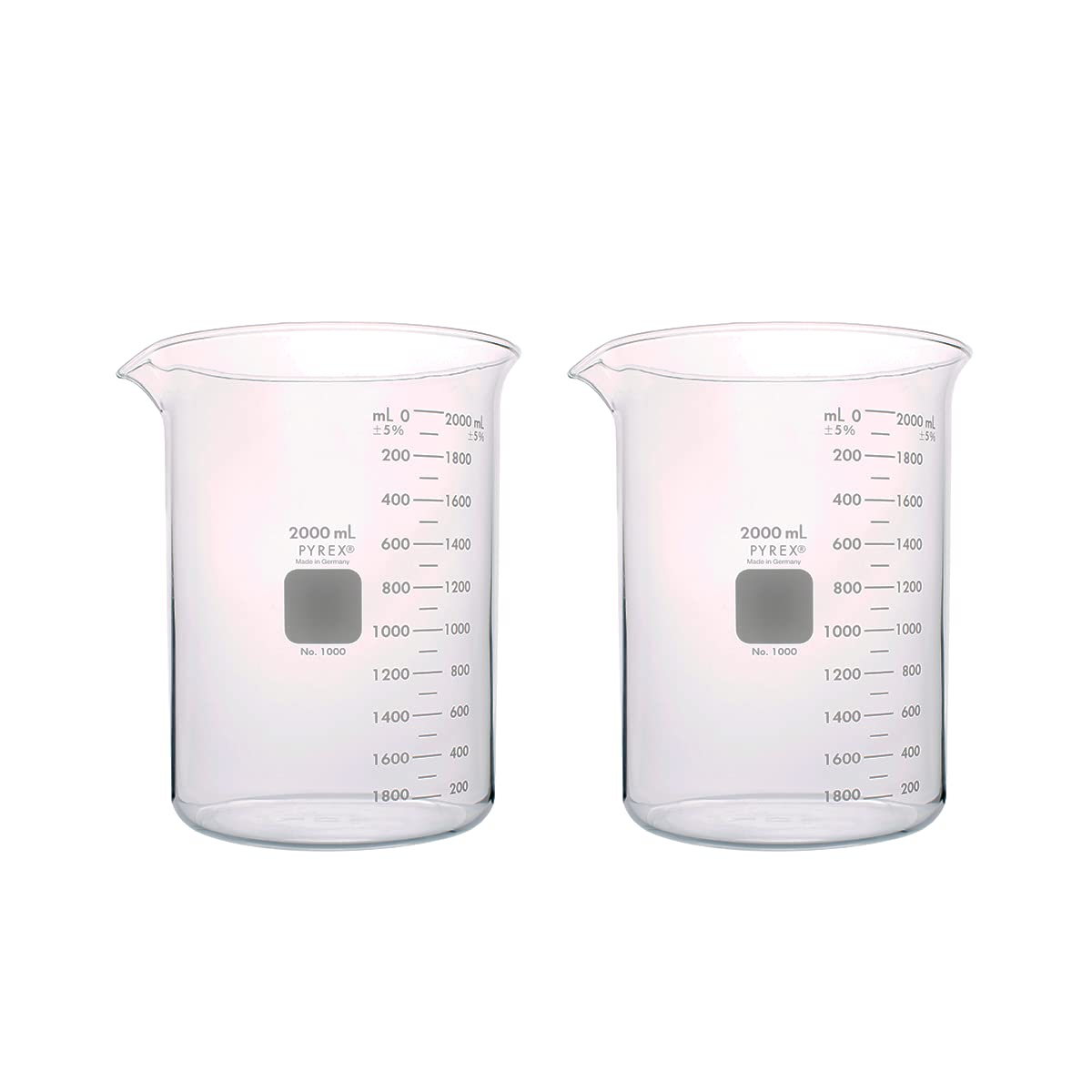 PYREX Griffin Borosilicate Glass Beaker - 2L Measuring Tool