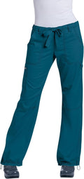 Women's Lindsey Low-Rise Cargo Scrub Pants - Figure-Flattering Fit