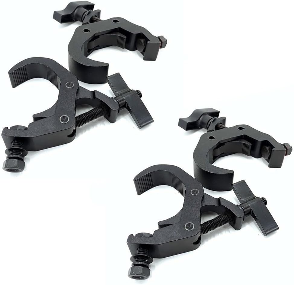4Pack Heavy Duty Stage Lighting Clamps for DJ and Events