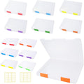 Clear A4 A5 File Box Set 12 Pcs with Labels - Organized Storage
