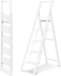 WOA WOA 5 Step Ladder Foldable Step Stool - Lightweight, Folds Flat