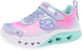 Flutter Heart Lights Kids Sneaker - Ombre Print Light-Up