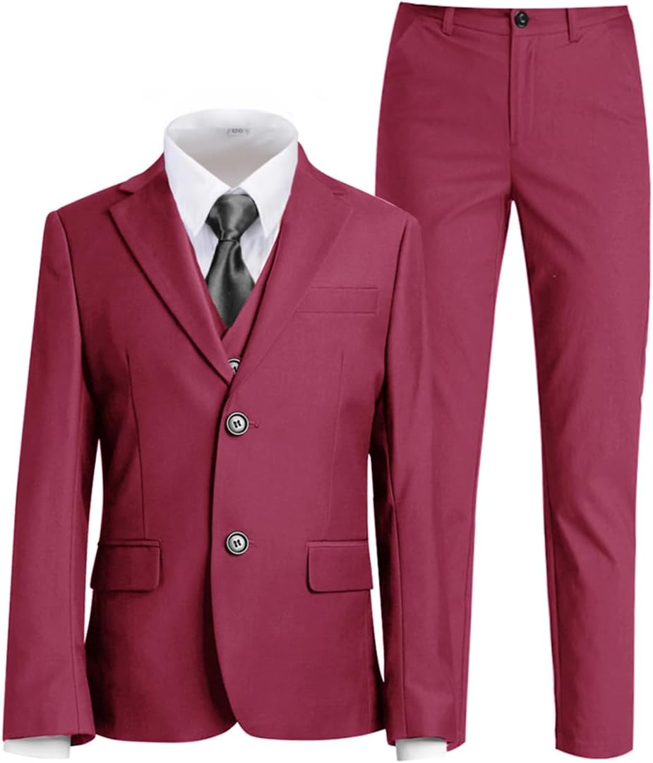 Boys Suit for Kids Tuxedo Suits Set for Weddings and Events