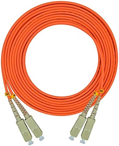 50M SC to SC Duplex Multimode Fiber Optic Cable Jumper