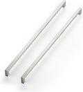 JOY DECOR 18 in Brushed Nickel Cabinet Handles - Durable Square Pulls