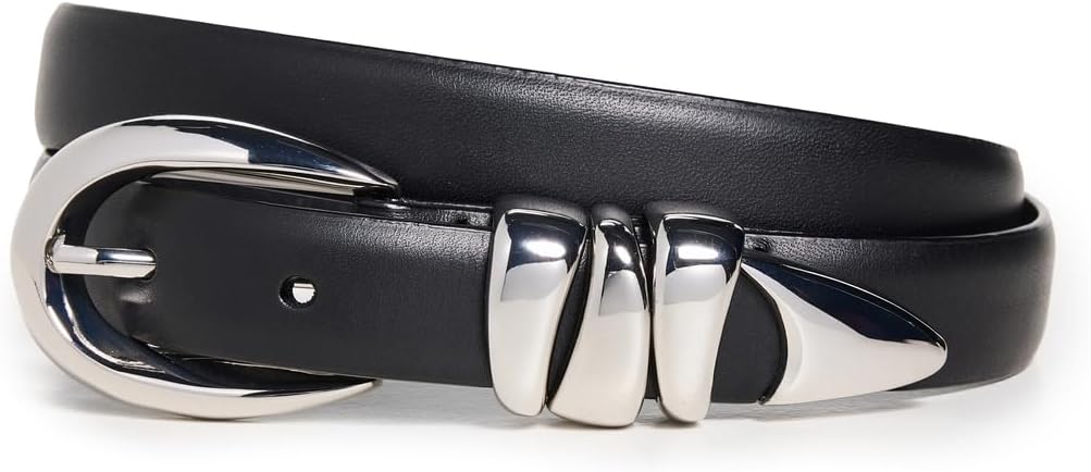 Madewell Women's Chunky Metal Leather Belt for Stylish Outfits