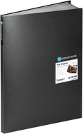Sooez Heavy Duty Binder with Plastic Sleeves for Artwork Display