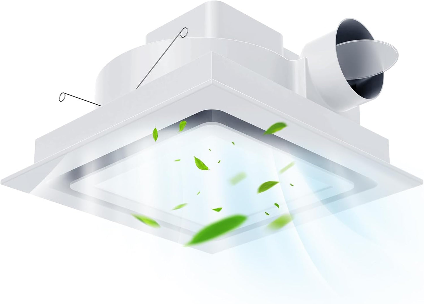 12in Bathroom Exhaust Fan with Light for Quiet Ventilation