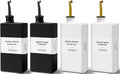 Olive Oil Dispenser Bottle Set - UV Blocking Glass, 4pcs