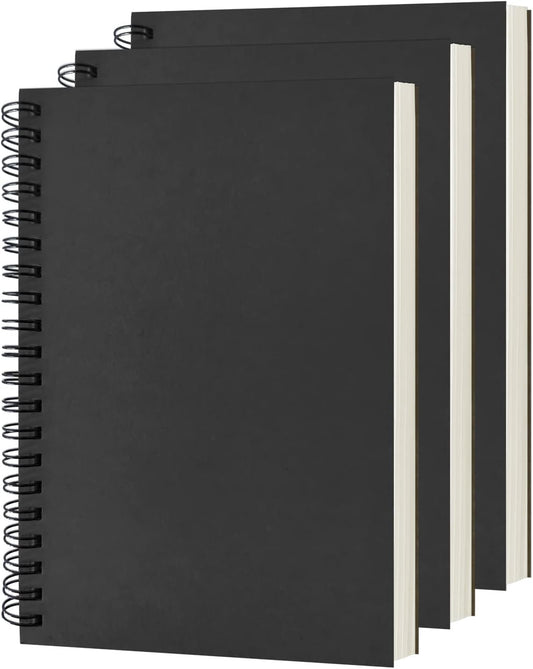 DSTELIN Soft Cover Sketchbooks - Pack of 3, 100 Pages - 7.5x5.1 - 100GSM