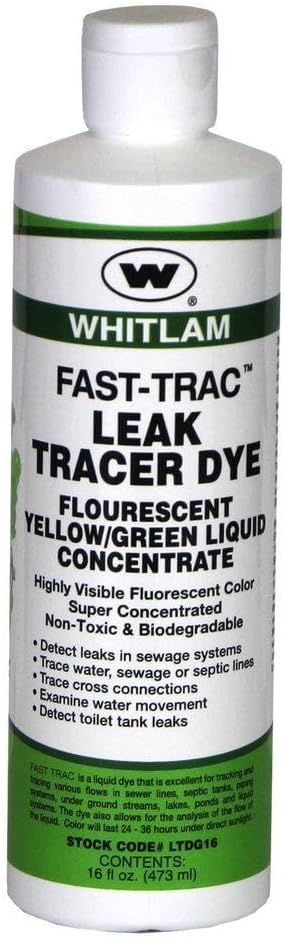 Fast-Trac Liquid Leak Tracing Dye for Effective Leak Detection