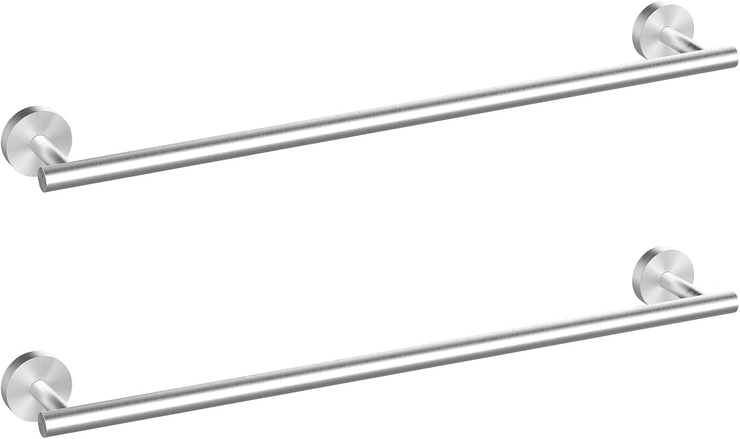 Cilee 24 Inch Brushed Nickel Bathroom Towel Bar Set for Style
