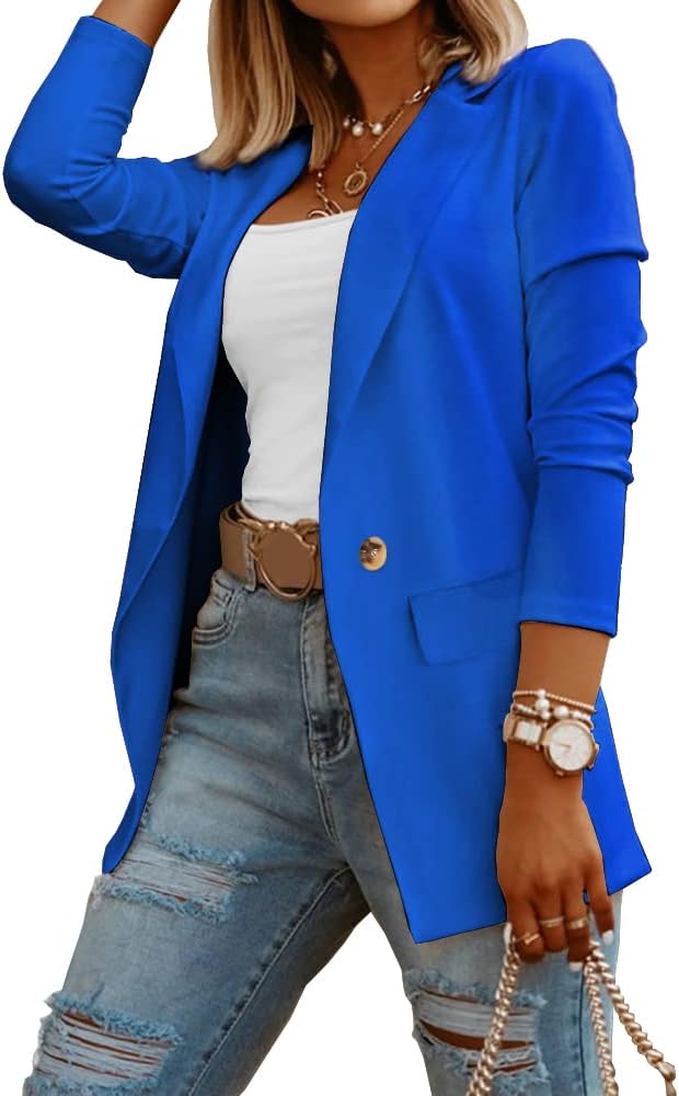 Womens Casual Long Sleeve Blazers for Work and Office Style