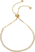PAVOI 14K Gold Plated Cubic Zirconia Classic Tennis Bracelet
