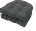 Waterproof 2 Piece Rocking Chair Cushion Set, Dark Grey, 19x19 | Eoieov