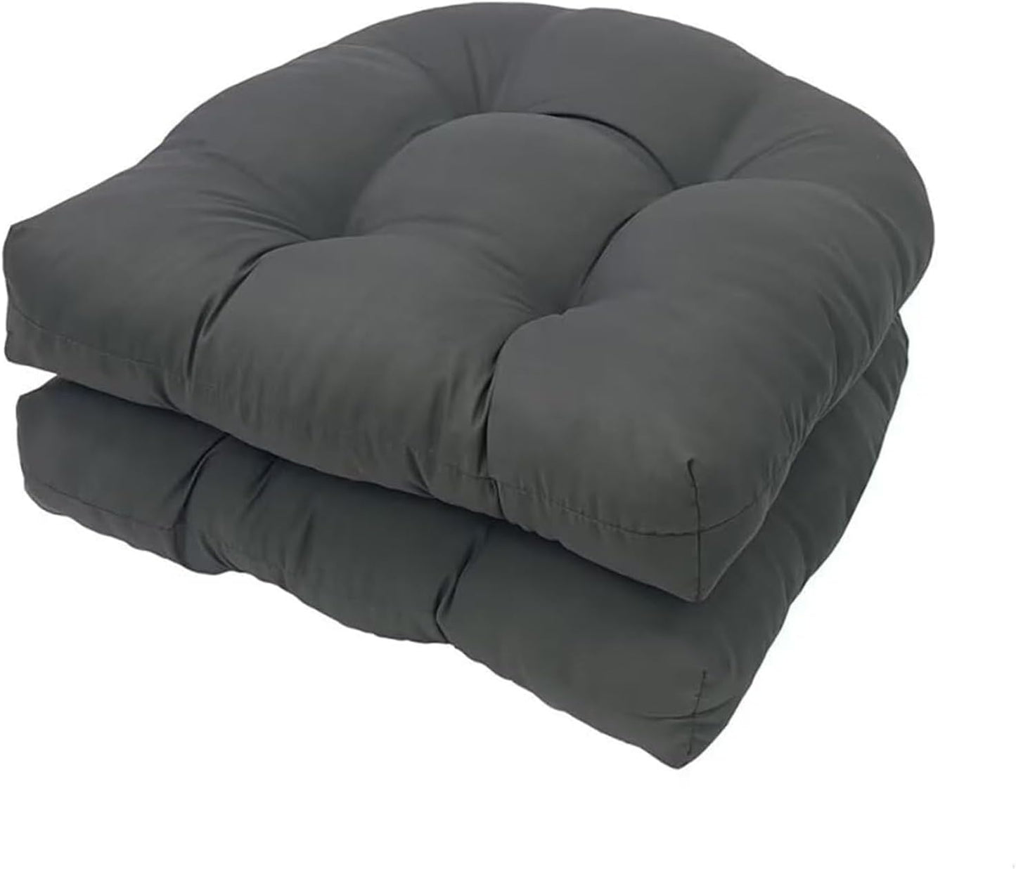 Waterproof 2 Piece Rocking Chair Cushion Set, Dark Grey, 19x19 | Eoieov