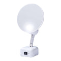 Floxite FL-615-2 15X Magnifying Mirror with Light - Travel LED Vanity