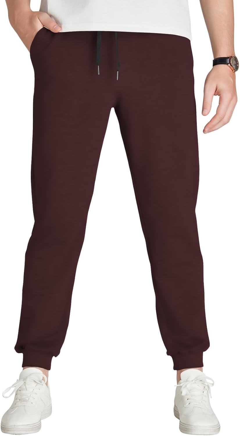 Idtswch Long Inseam Mens Tall Sweatpants with Zip Pockets