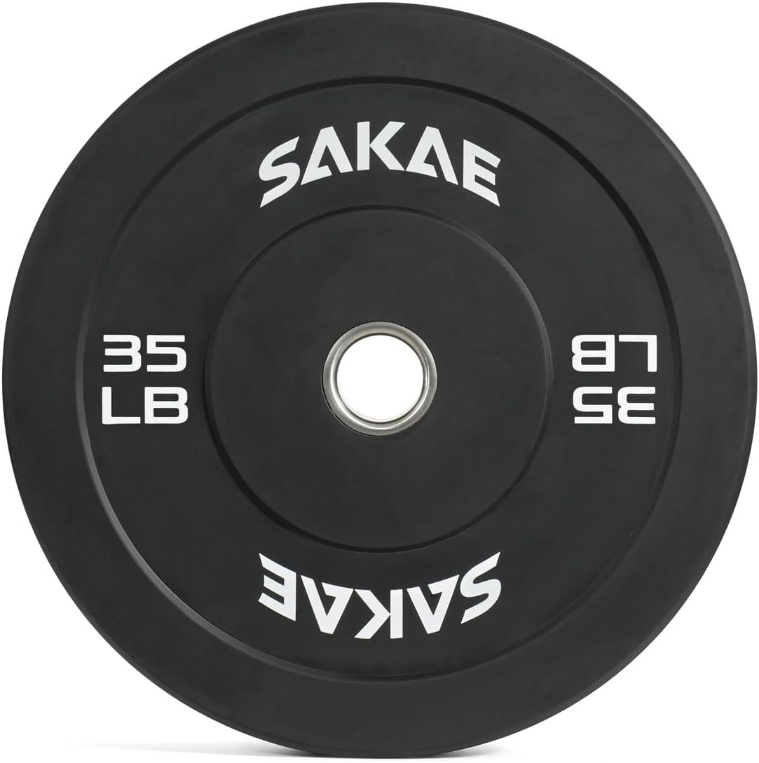 SAKAE Olympic Rubber Bumper Plates for Weightlifting & Training