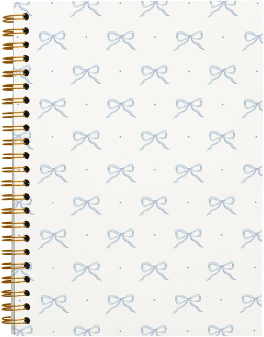 Blue Trendy Coquette Spiral Notebook - Stylish School Essential!