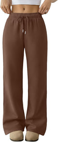 Trendy Queen Womens Sweatpants Baggy Wide Leg Barrel Pants - Cozy Fit