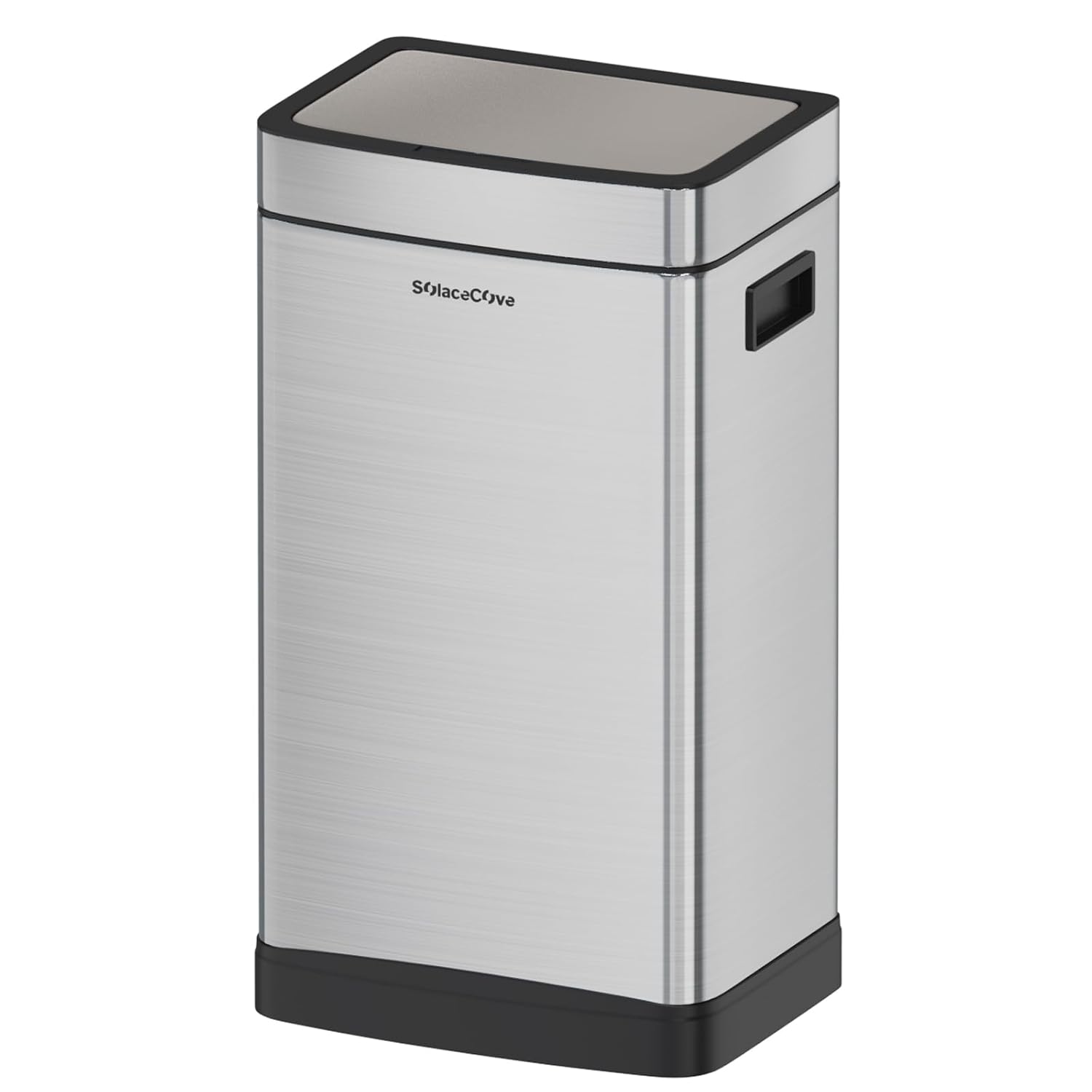 8 Gallon Stainless Steel Garbage Can with Press Top Lid Design