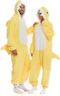 HSCTEK Luxury Double-sided Flannel Shark Onesies with Hoodie - Cozy