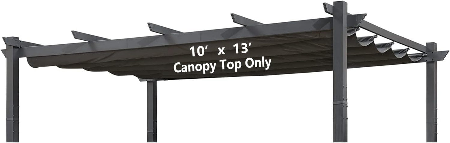 Retractable Pergola Canopy for 10ft X 13ft Outdoor Spaces