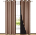 Blackout Curtains 100% Blackout Drapes with Grommet Top - Thermal
