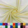 Cotton Polyester Broadcloth Fabric by the Yard - Light Yellow 60in