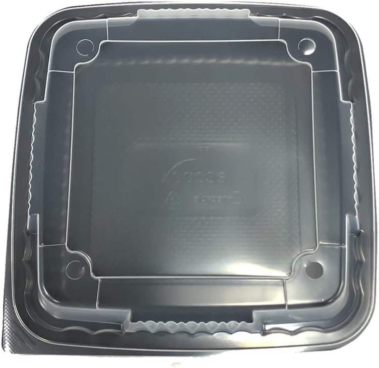 8x8x3 Grease-Resistant Tray with Vented Lid - 150 Pack