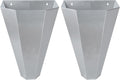 8-14 Pounds Large Chicken Restraining Cone - Galvanized Steel 2 Pack