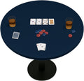 Felt Card Game Table Cover for 68 to 72 in Round Tables - Smooth Play