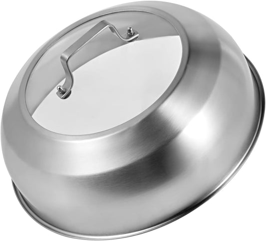 13.5 Inch Stainless Steel Basting Cover for Griddle Cooking