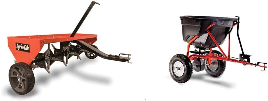 Agri-Fab 48-Inch Tow Plug Aerator and 130-Pound Spreader Combo