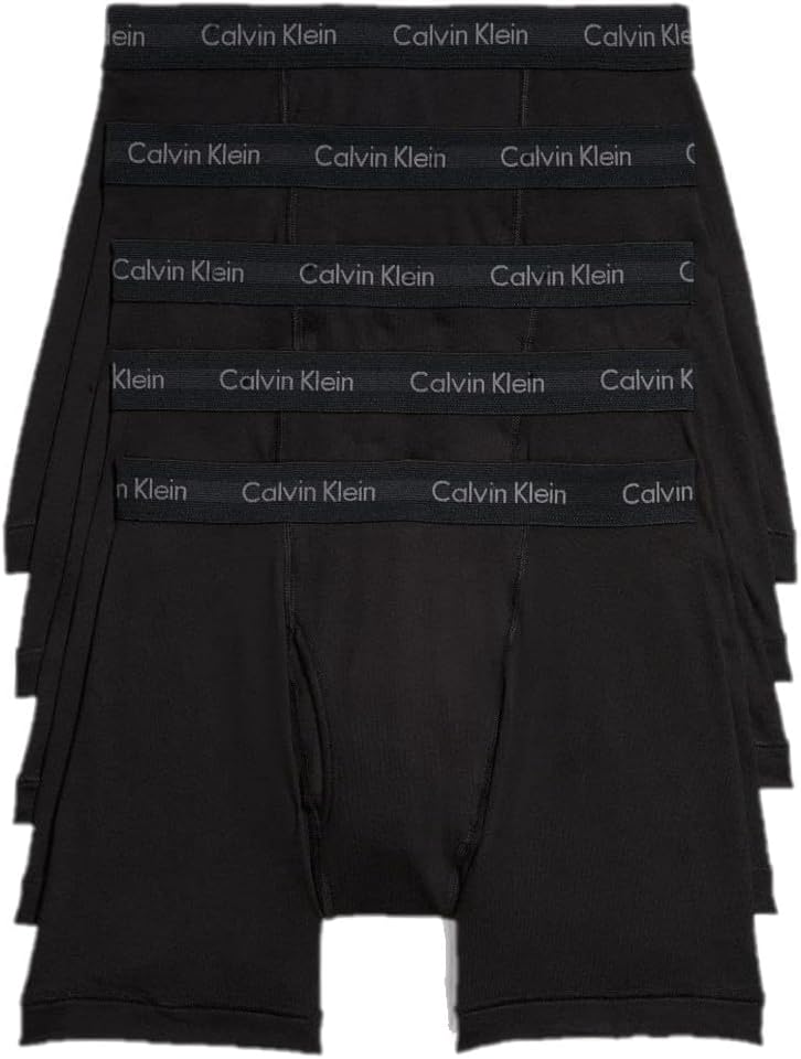Calvin Klein Men's Cotton Classics 5-Pack Boxer Briefs for Comfort