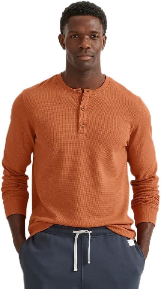 Eddie Bauer Men's Eddie's Favorite Thermal Henley for Comfort