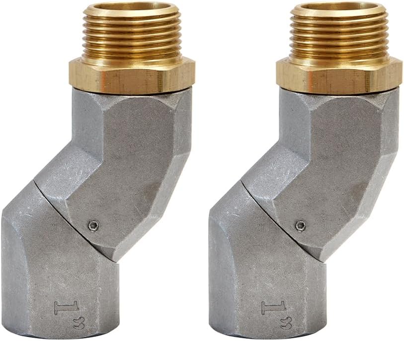 A ABIGAIL 2PCS 1in Fuel Transfer Hose Swivel for Nozzle Use