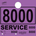 Purple 4-Part Service Dispatch Tags 8000-8999 - 1,000 Pack