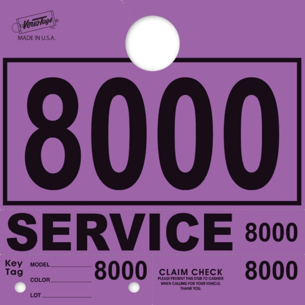Service Dispatch Numbers RL78 Style Mirror Hang Tags for Vehicles