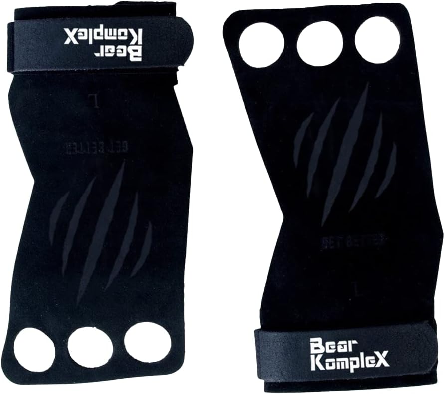 Bear KompleX 3 Hole Leather Hand Grips for CrossFit Workouts