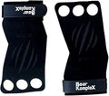 Bear KompleX 3 Hole Leather Hand Grips for Crossfit - Durable Wrist