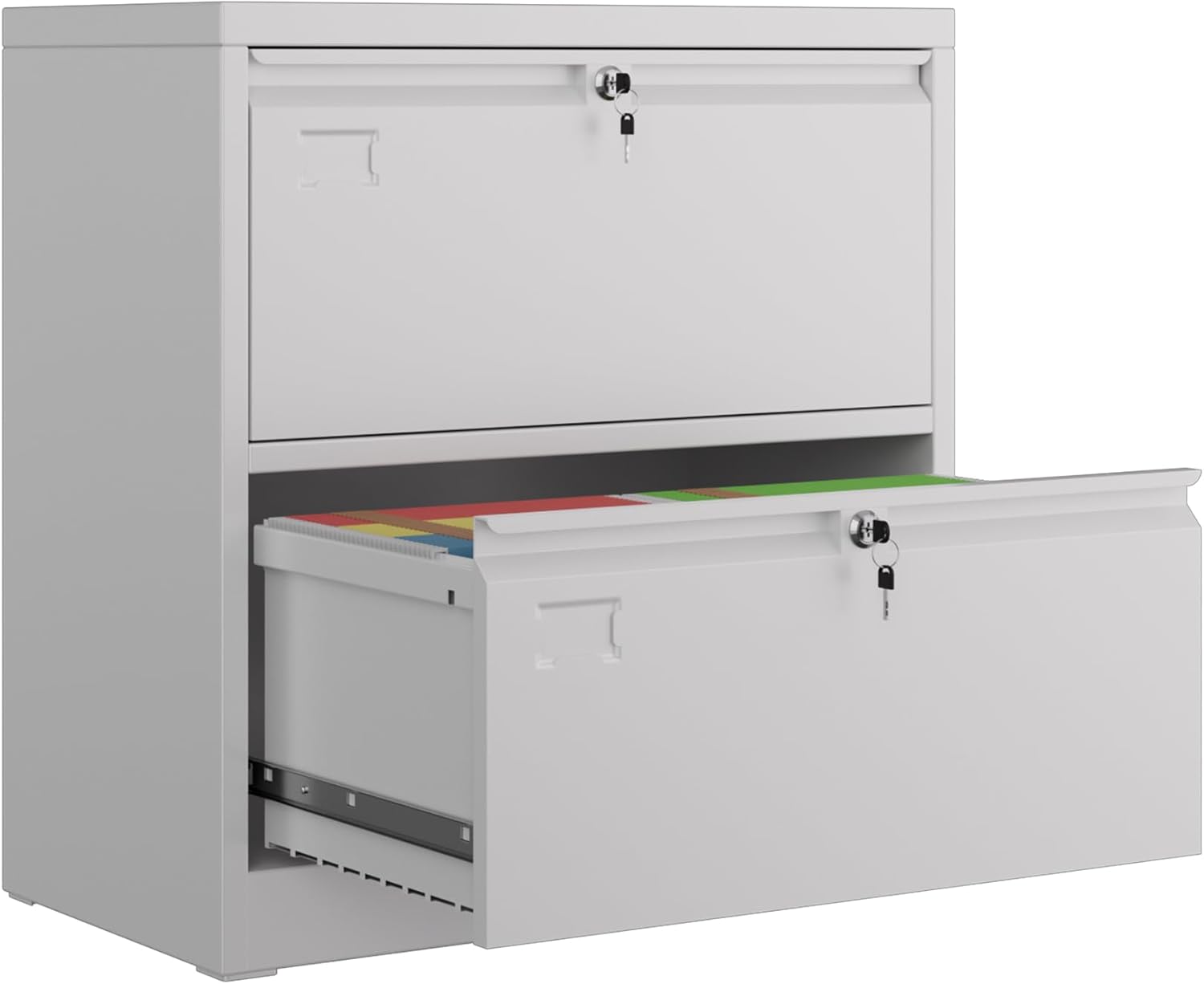 2 Drawer Lateral File Cabinet for Home Office with Locks