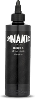 BLKout Tattoo Ink for Blackout Tattoos - Deep Solid Black 8 oz