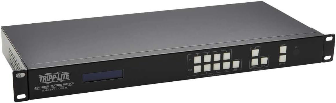 Tripp Lite 4x4 HDMI Matrix Switch for 4K Video and Audio