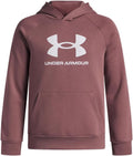Under Armour boys Rival Fleece Big Logo Hoodie - Soft, Warm Layer