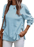 SHEWIN Womens Sweatshirt Casual Long Sleeve Lightweight Pullover Tops